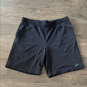 Nike Men's Black Mesh Athletic Shorts w/Drawstring, Size Large